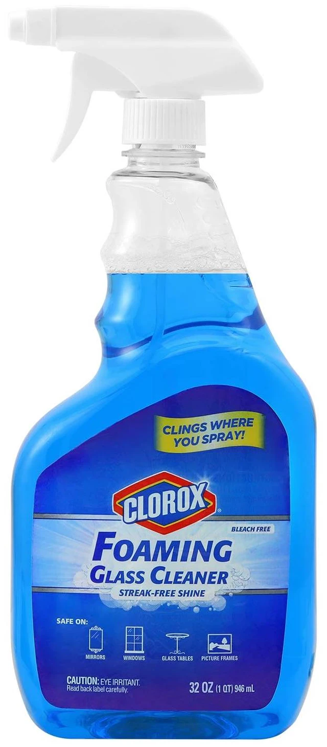 Main image of Clorox Streak-Free Foaming Glass Cleaner Trigger Spray, Fresh Scent, 32 Oz