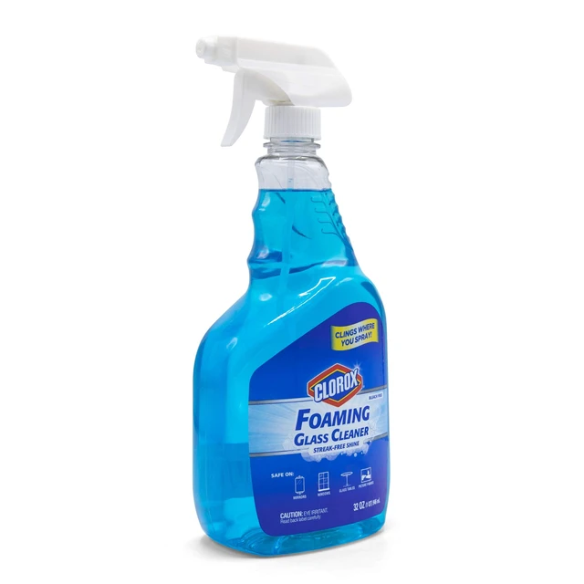 Alt view image 2 of 4 - Clorox Streak-Free Foaming Glass Cleaner Trigger Spray, Fresh Scent, 32 Oz