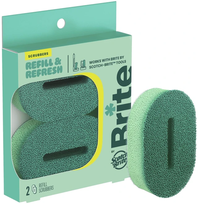 Main image of Scotch-Brite Brite Refill Scrubbers, 2 Pack