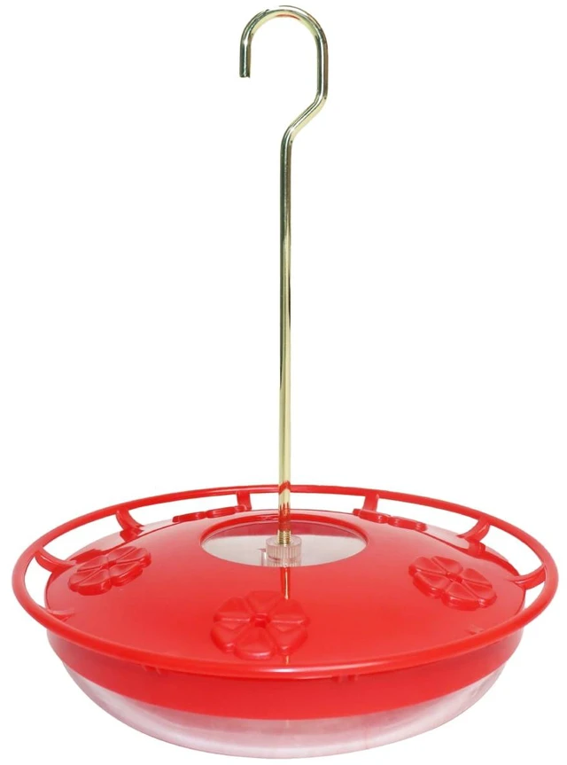 Main image of Newhouse Pet Hummingbird Tray Feeder NHP-HUMTRY-RD, Hummingbird Feeder for Outdoors, Easy-to-Clean Leak-Proof and Ant-Proof Tray for Patio Decor or Outdoor Décor