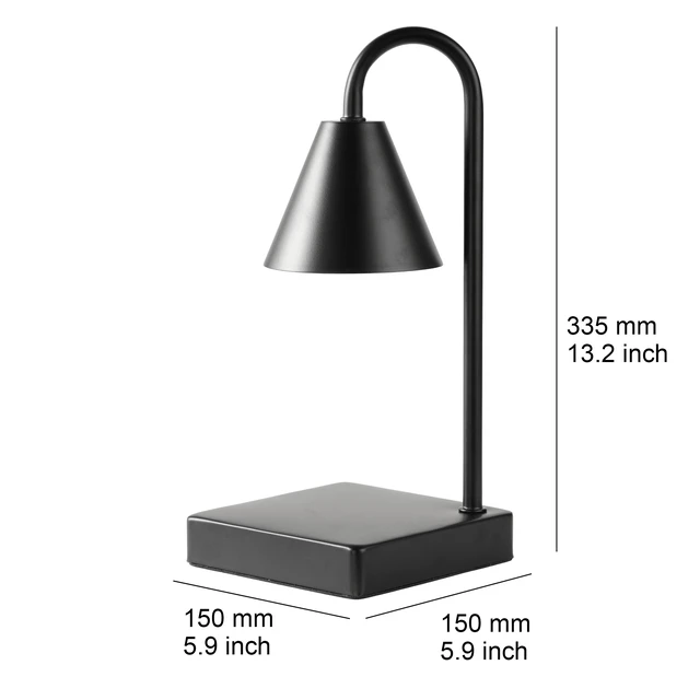 Alt view image 6 of 6 - Mainstays 13 in Candle Warmer Lamp, Black