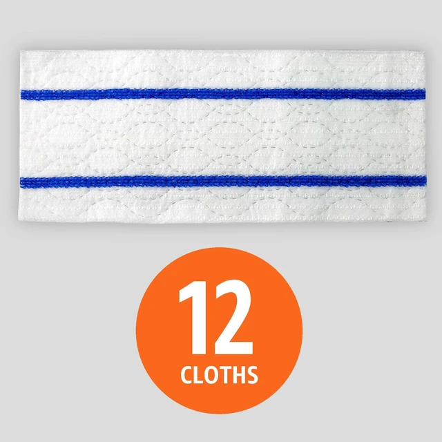 Alt view image 5 of 6 - Amazon Basics Wet Mopping Cloth Refills, 12 Count, Floor Cleaning, Fresh Scent, Fits Swiffer Sweeper Mop Heads