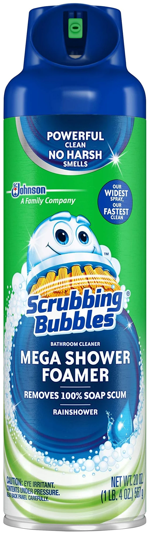 Main image of Scrubbing Bubbles Mega Bathroom and Shower Foamer Aerosol, Rainshower Scent, 20oz