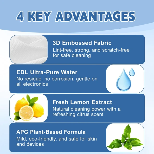 Alt view image 3 of 7 - 72Pcs Appliance Wipes for Cleaning Washing Machine, Dryer, Stainless Steel Refrigerator, Glass Cooktop, Microwave, Dishwasher, Counter, Tile
