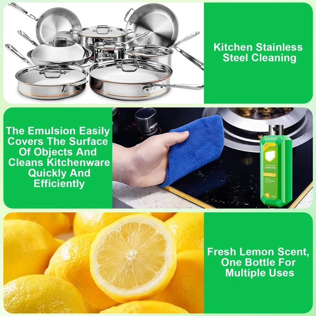 Alt view image 7 of 7 - Multifunctional Concentrated Cleaning Milk for Household Kitchen Heavy Oil Stains