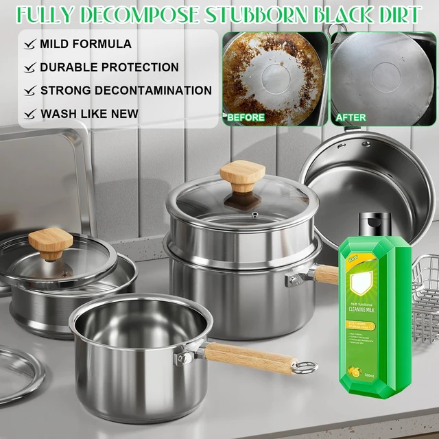 Alt view image 5 of 7 - Multifunctional Concentrated Cleaning Milk for Household Kitchen Heavy Oil Stains