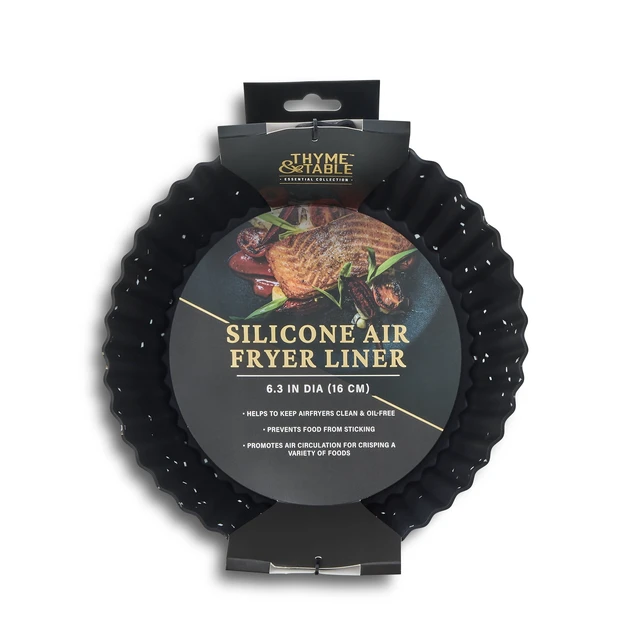 Alt view image 5 of 5 - Thyme & Table 6.3" Round Silicone Air Fryer Liner, 1 Count per Pack