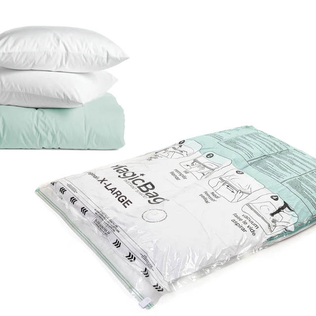 Alt view image 5 of 6 - MagicBag Variety Pack Vacuum Storage Bags, 8 Pack Flat Compression Bags for Clothing & Bedding, Space Saving & Airtight