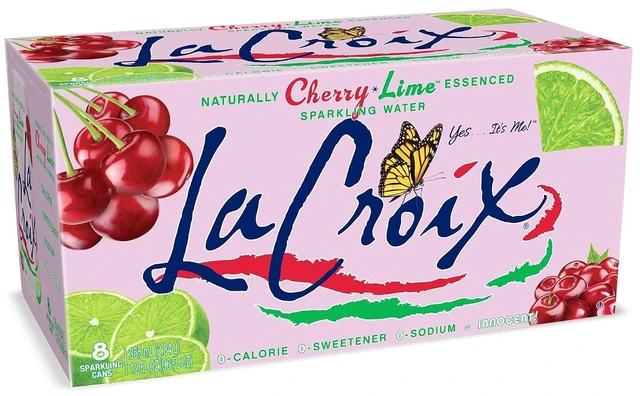 Main image of La Croix Sparkling Water Cherry Lime 8-Pack, Zero Sugar, Zero Calories, Zero Sodium