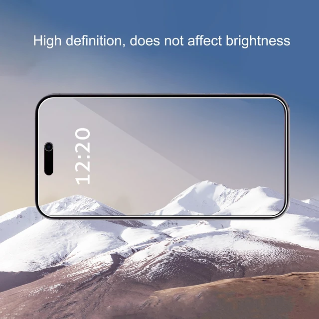 Alt view image 5 of 6 - Ailun Privacy Screen Protector Tempered Glass (3-Pack) for iPhone 17 Pro