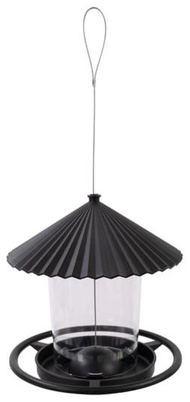 Main image of Vibrant Life Hanging Hopper Bird Feeder, 2.5 lb Capacity, Black