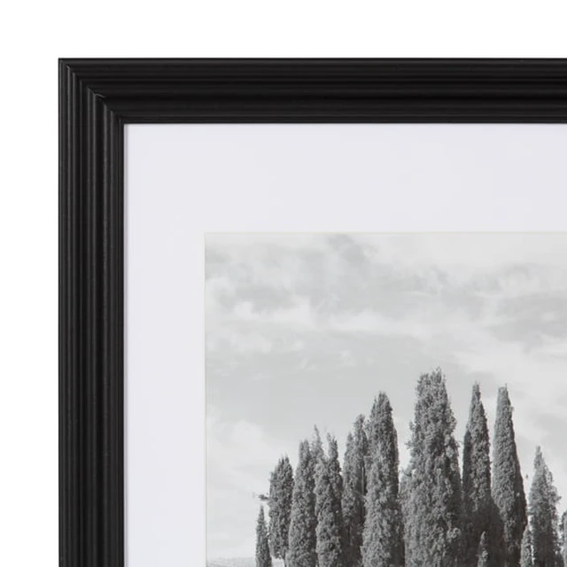 Alt view image 4 of 4 - Mainstays Traditional Gallery Wall Picture Frame, Black, 11 x 14 Matted to 8 x 10