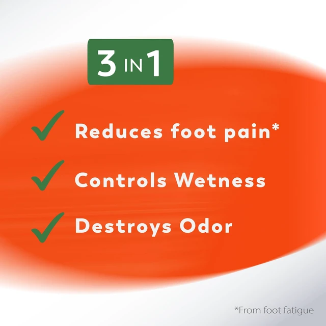 Alt view image 6 of 7 - Odor-Eaters Everyday Comfort Insoles, Foot Odor Eliminating Insert, 3 Count
