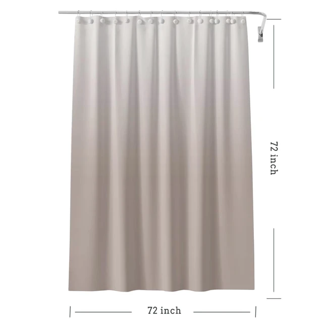 Alt view image 6 of 6 - Shower Curtain Liner 72 x 72, Plastic Waterproof 4G Lightweight Shower Liner for Bathroom, with Grommets Holes and 3 Heavy Duty Magnetic Weights
