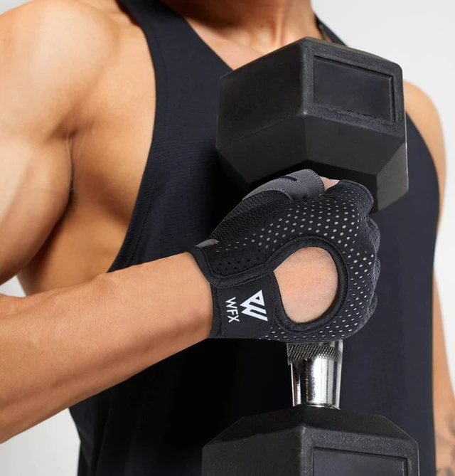 Alt view image 6 of 7 - WESTWOOD FOX Weight Lifting Gloves for Men Women Gym Gloves with Wrist Wrap Support for Workout Training Exercise Fitness Hanging, Pull ups for Dumbbell, Cycling