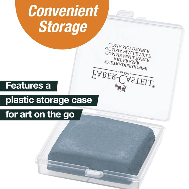 Alt view image 6 of 6 - Faber-Castell Erasers - Drawing Art kneaded Erasers, Large Size Grey - 4 Pack