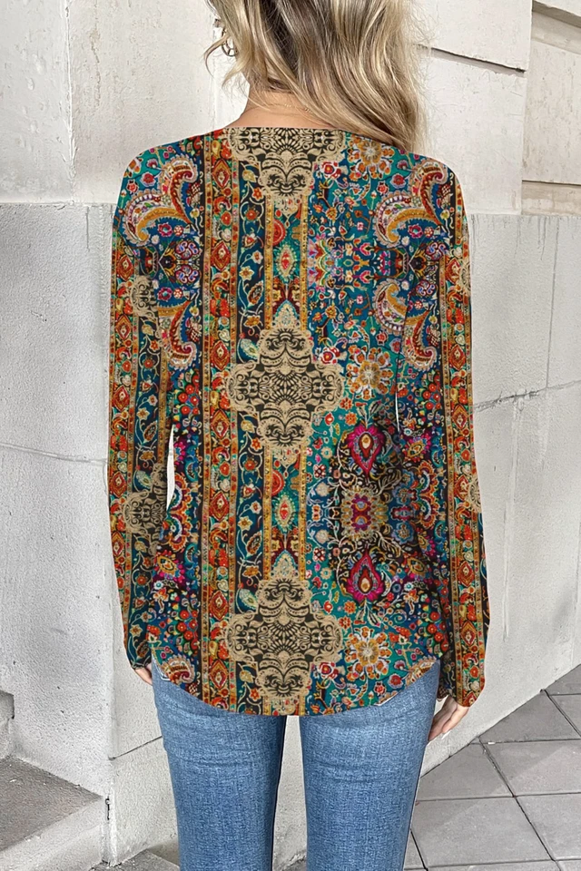 Alt view image 5 of 5 - Zeagoo Women Long Sleeve Tops Dressy Casual V Neck Shirt Fall Work Blouse