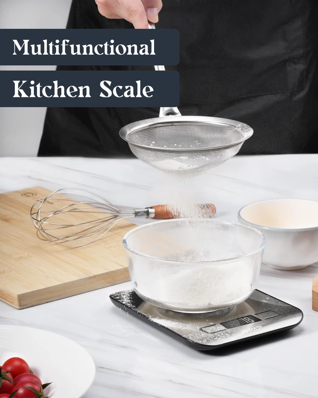 Alt view image 6 of 7 - Food Scale, Digital Kitchen Scale with Grams & Ounces Units, 11lb