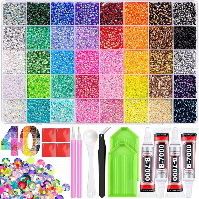 Main image of TINKRSTUFF Bedazzling Kit 50000Pcs 3mm Jelly Rhinestones - Diamond Art