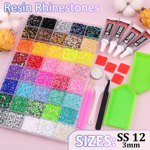 Alt view image 2 of 7 - TINKRSTUFF Bedazzling Kit 50000Pcs 3mm Jelly Rhinestones - Diamond Art