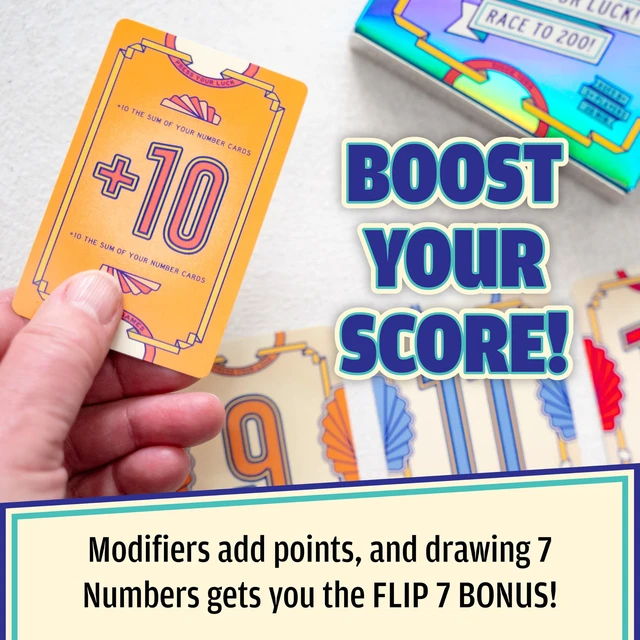 Alt view image 4 of 7 - USAOPOLY Flip 7 Card Game, The Ultimate Blend of Press Your Luck Strategy