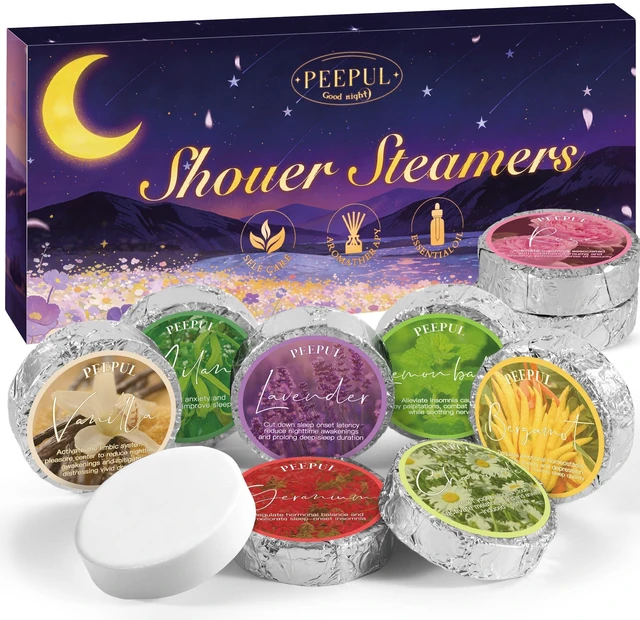Main image of Shower Steamers Aromatherapy Birthday Gifts for Women - 10 Pack,Gifts for Wife Mothers Daughter Sister Stress Relief & Deep Relaxation Self Care Home Spa Essential