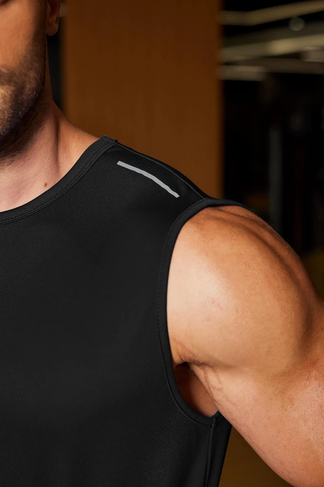 Alt view image 2 of 6 - COOFANDY Men's Sleeveless Shirt Quick Dry Workout Tank Top Gym Muscle T Shirts Sport Athletic Tanks Moisture Wicking