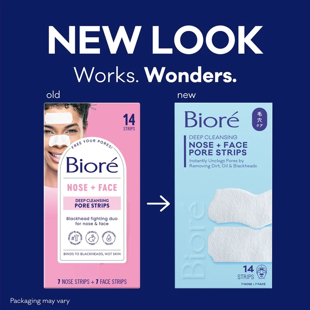 Alt view image 2 of 7 - Biore Blackhead Remover Pore Strips, Deep Cleansing, Nose & Face, 14 ct