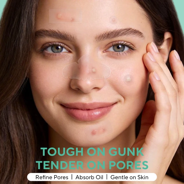 Alt view image 6 of 7 - QUSTERE 580 Count Pimple Patches for Face, Large Hydrocolloid Acne Patches Stickers Bandages, Blemishes Zit Breakouts for Cheeks, Forehead, Chin, Nose for Full Face & Body | 7 Sizes | 4 Shapes