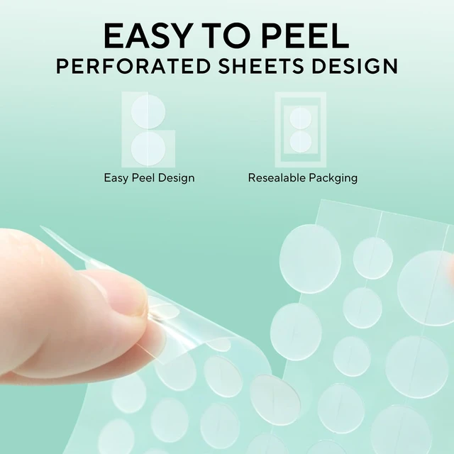 Alt view image 7 of 7 - QUSTERE 580 Count Pimple Patches for Face, Large Hydrocolloid Acne Patches Stickers Bandages, Blemishes Zit Breakouts for Cheeks, Forehead, Chin, Nose for Full Face & Body | 7 Sizes | 4 Shapes