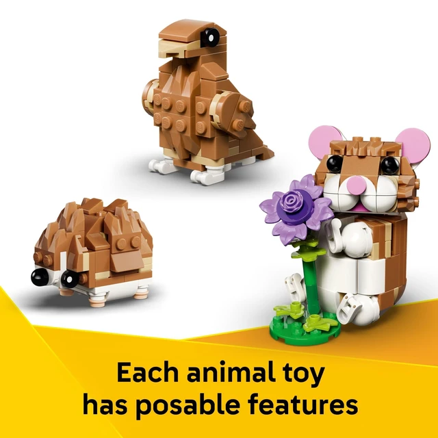 Alt view image 4 of 6 - LEGO Creator 3 in 1 Cute Hamster with a Flower 31376