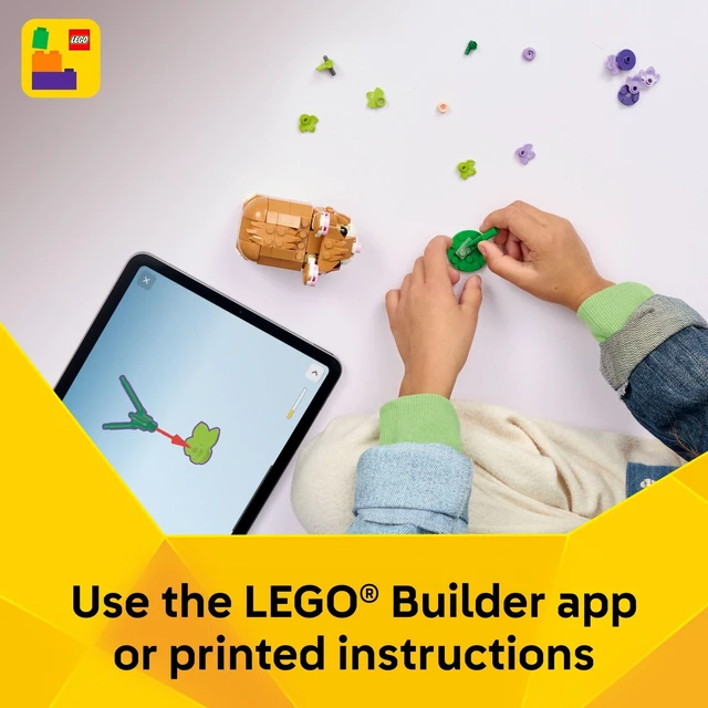 Alt view image 6 of 6 - LEGO Creator 3 in 1 Cute Hamster with a Flower 31376