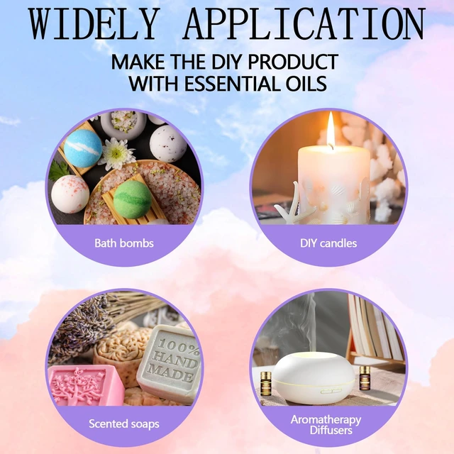 Alt view image 5 of 5 - Essential Oils Set - Top 15 Scents for Diffuser, Humidifier, Skin Care, Aromatherapy, Massage, Candle & Soap Making - Fragrance Gift Set (5ml)