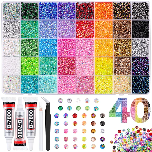 Alt view image 7 of 7 - TINKRSTUFF Bedazzling Kit 50000Pcs 3mm Jelly Rhinestones - Diamond Art