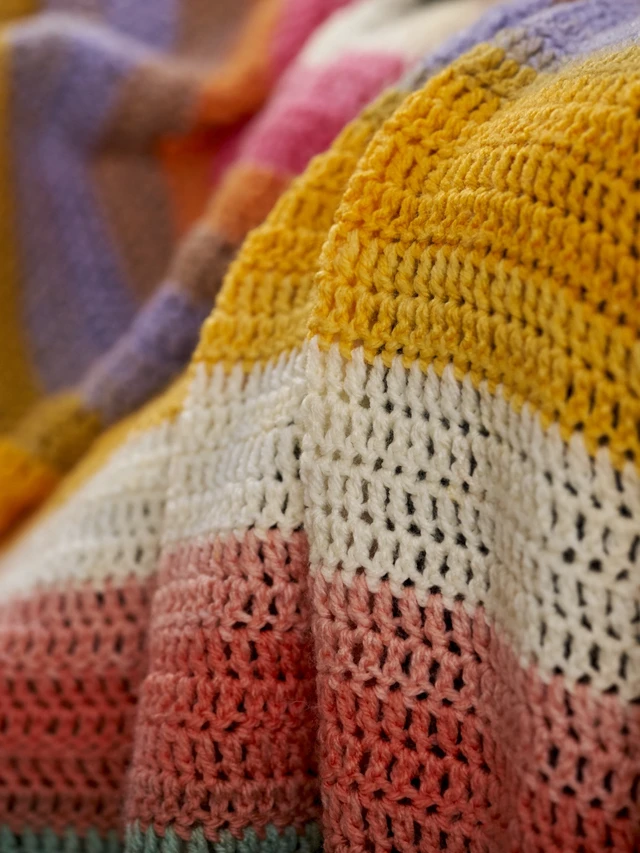 Alt view image 5 of 6 - Lion Brand Yarn Mandala Groot Self-Striping Light Acrylic Multi-color Yarn