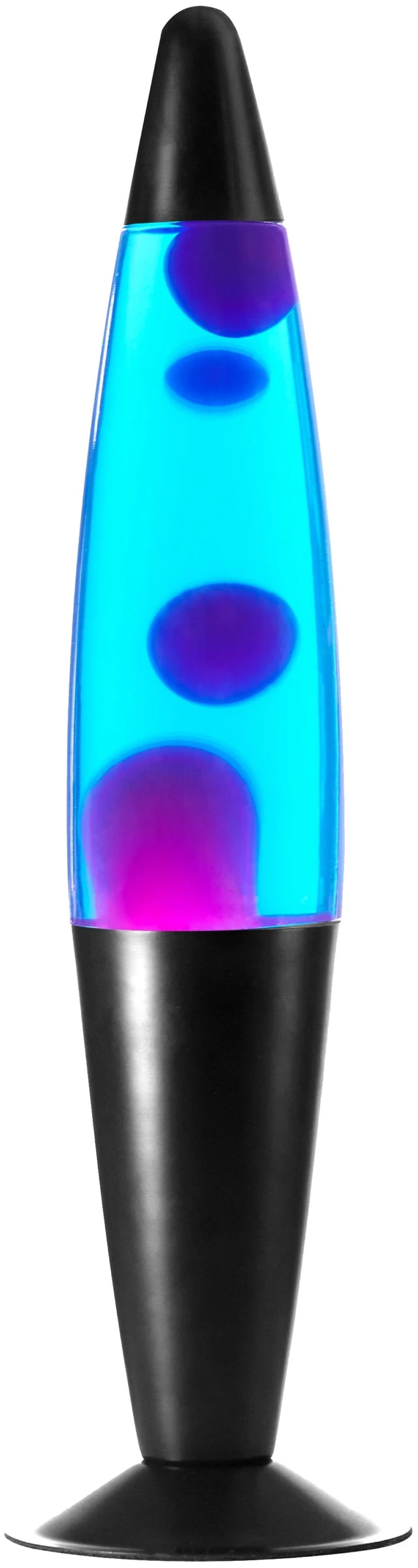 Main image of Urban Shop 16" Galaxy LED Motion Volcano Lamp, Purple Wax in Blue Liquid, Black Metal Base