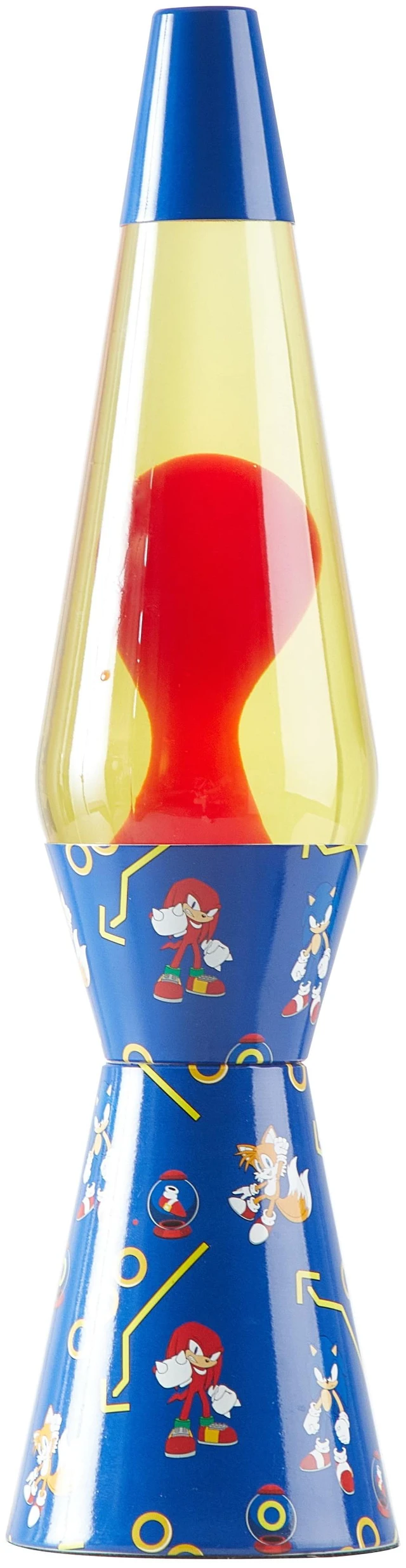 Main image of Sonic The Hedgehog 16" Motion Lamp, Red Wax with Yellow Liquid