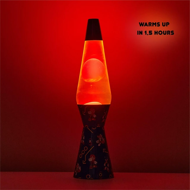 Alt view image 2 of 5 - Sonic The Hedgehog 16" Motion Lamp, Red Wax with Yellow Liquid