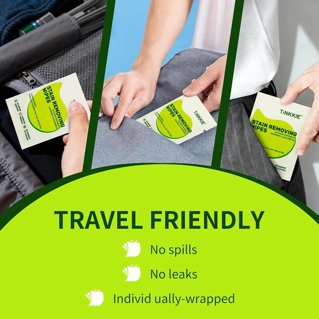 Alt view image 6 of 6 - 26 Pack Stain Remover Wipes for Clothes and Fabric