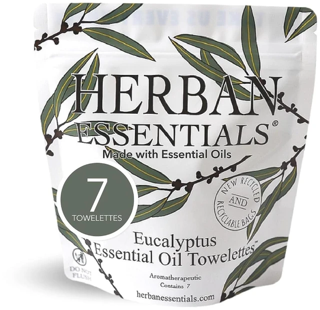 Main image of Herban Essentials Eucalyptus Wipes and Towelettes, Essential Oil, 7 Count