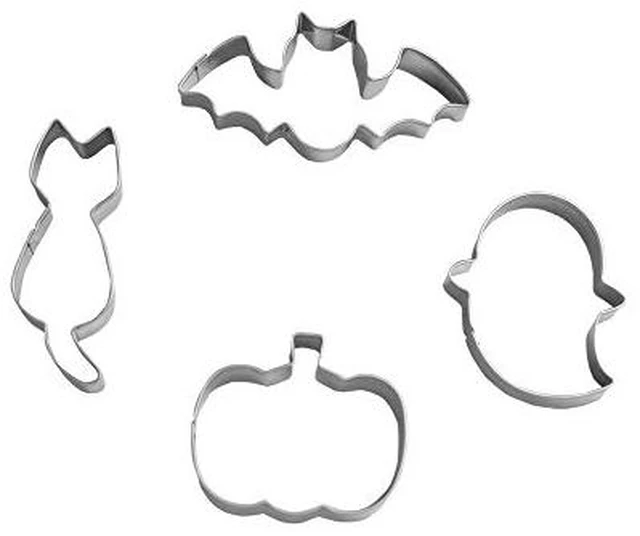 Alt view image 2 of 5 - Small Halloween Cookie Cutter, from 2.2 to 3.1, 4 Piece, Stainless Steel