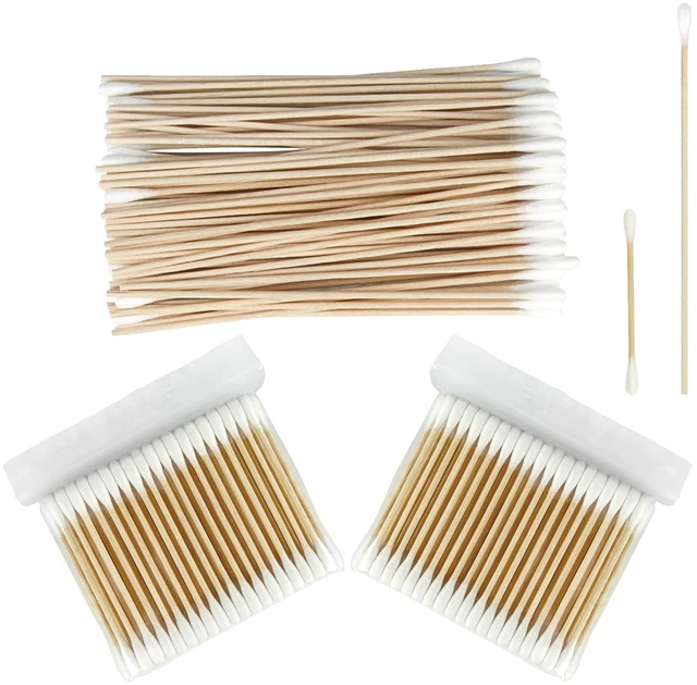 Main image of 300 Pcs Cotton Swabs Set For Pet Owners, 100 Pcs 6 Inch Long Cotton Swabs & 200 Pcs Cotton Swabs, Pet Supplies For Dogs Cats, Eyes Ears & Nose Cleaning Solution