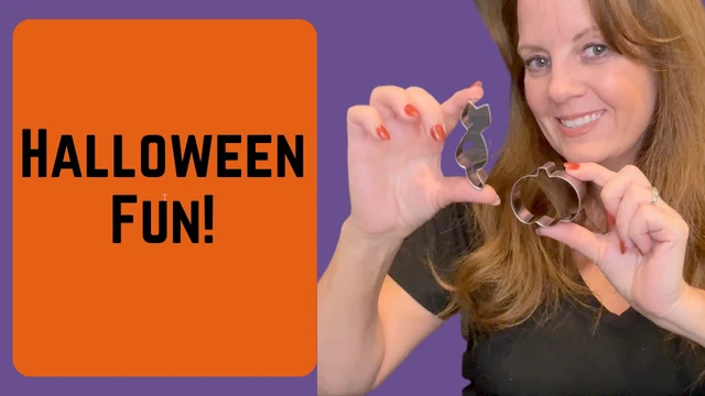 Alt view image 3 of 5 - 5 Pieces Mini Halloween Cookie Cutters, Size 2.2" to 2.6" Small Stainless Steel Molds Ghost, Cat, Bat, Pumpkin Holiday Shapes for Halloween Party Decorations