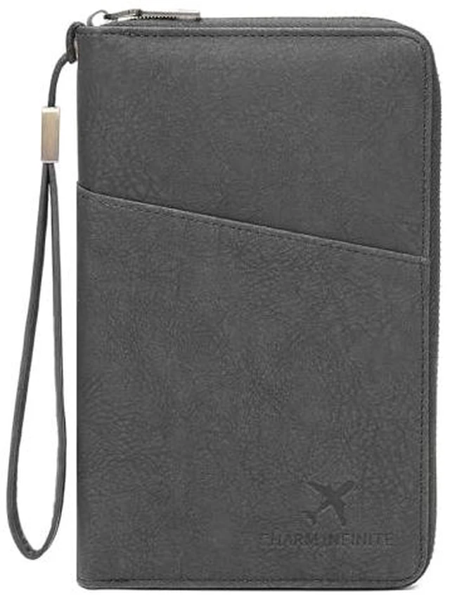 Alt view image 3 of 7 - Leather RFID Blocking Passport Holder Travel Wallet, Passport Cover/Travel Wallet for Women/Men with