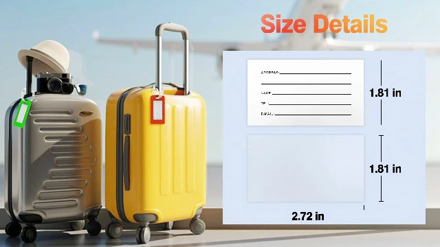 Alt view image 3 of 3 - 2 Pack Silicone Luggage TagLuggage Tags for Suitcases
