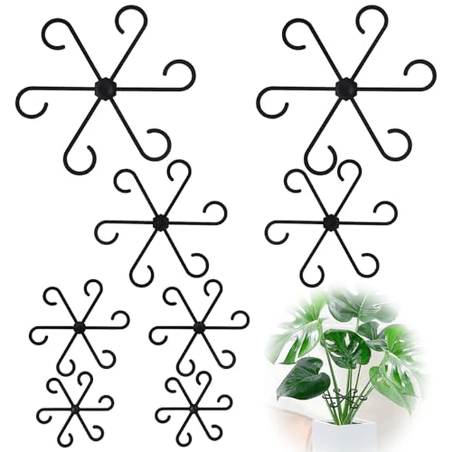 Alt view image 2 of 4 - 8PCS Plant Stem Support, Monstera Plant Support Clips for Indoor Plants