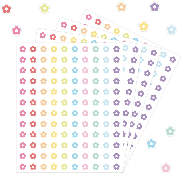 Main image of 3000PCS Flower Stickers Floral Stickers Small Sticker Bulk for Kids Adult Teacher Mini Flower Sticker for Arts Crafts Greeting Card Envelope Scrapbooking Journal Class Rewards, 10 Design