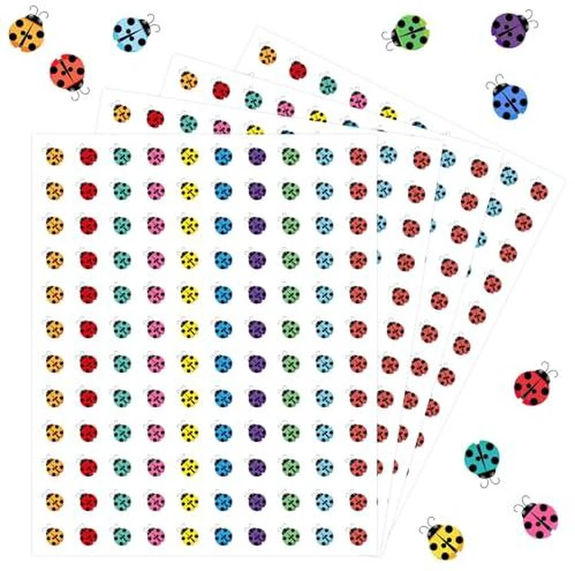 Alt view image 3 of 5 - 3000PCS Flower Stickers Floral Stickers Small Sticker Bulk for Kids Adult Teacher Mini Flower Sticker for Arts Crafts Greeting Card Envelope Scrapbooking Journal Class Rewards, 10 Design