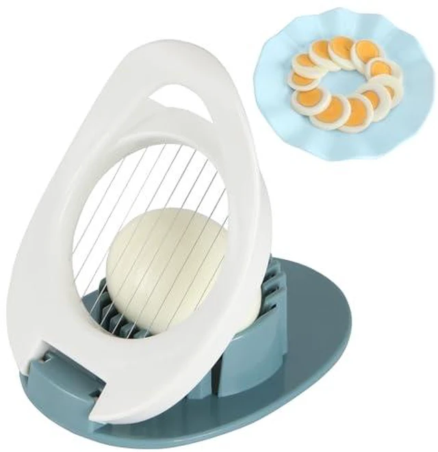 Alt view image 2 of 5 - Egg Slicer for Hard Boiled Eggs, Stainless Steel Wire Cutter