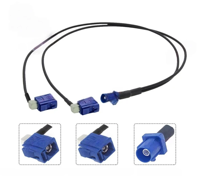 Main image of Fakra C Male to Dual Fakra C Female Right Angle Y Type Splitter Cable With Diode RG174 Pigtail Car GPS Antenna Extension Cable
